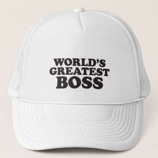 De grootste baas ter wereld trucker pet (Voorkant)