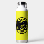 De grootste baas ter wereld waterfles (Voorkant)