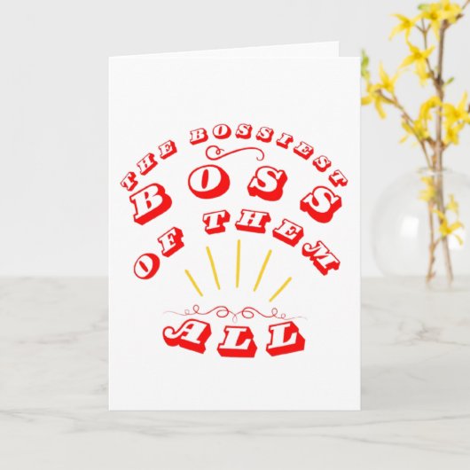 De grootste baas van allemaal kaart (Gele Bloem)