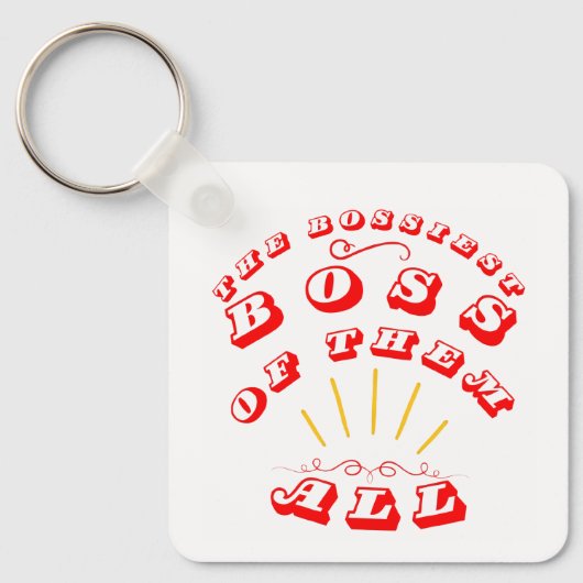 De grootste baas van allemaal sleutelhanger (Voorkant)