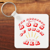 De grootste baas van allemaal sleutelhanger (Voorkant)