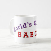 De grootste Babcia ter wereld Koffiemok (Voorkant links)