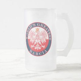 De grootste Babcia ter wereld Matglas Bierpul