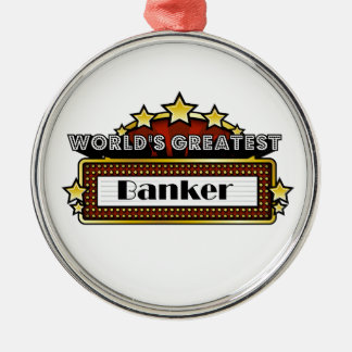 De grootste bankier ter wereld metalen ornament