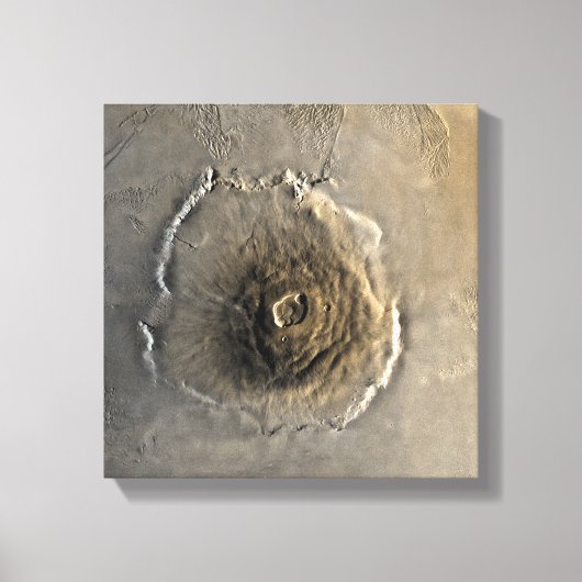 De grootste bekende vulkaan in het zonnestelsel canvas afdruk (Voorkant)
