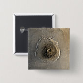 De grootste bekende vulkaan in het zonnestelsel vierkante button 5,1 cm (Voorkant /achterkant)