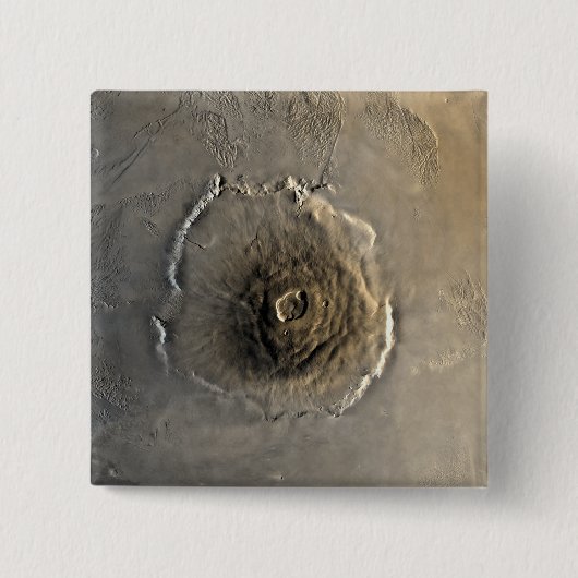 De grootste bekende vulkaan in het zonnestelsel vierkante button 5,1 cm (Voorkant)