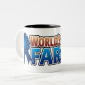 De grootste boer ter wereld tweekleurige koffiemok (Voorkant links)