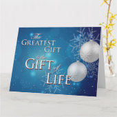 De grootste cadeau is de cadeau van het leven met kaart (Gele Bloem)