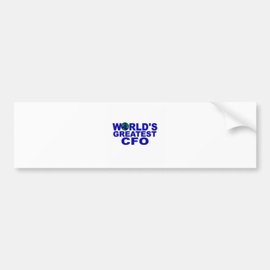 De grootste CFO ter wereld Bumpersticker (Voorkant)
