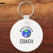De grootste coach ter wereld sleutelhanger (Voorkant)