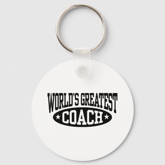 De grootste coach ter wereld sleutelhanger (Voorkant)