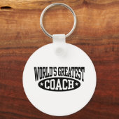 De grootste coach ter wereld sleutelhanger (Voorkant)