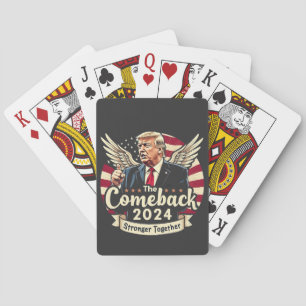 De Grootste Comeback 2024 Sterker Samen Trump Pokerkaarten