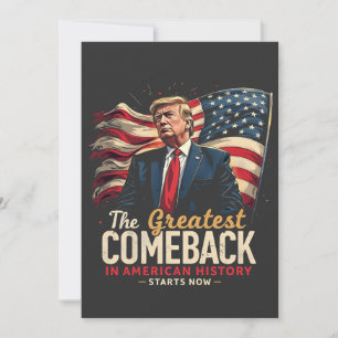 De Grootste Comeback in de Amerikaanse Geschiedeni Aankondiging