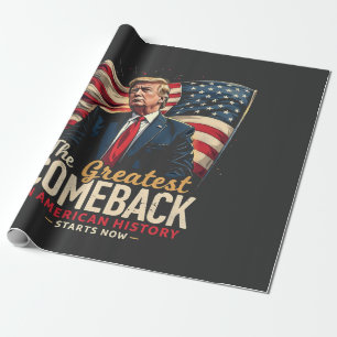 De Grootste Comeback in de Amerikaanse Geschiedeni Cadeaupapier