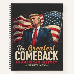 De grootste comeback in de Amerikaanse geschiedeni Notitieboek