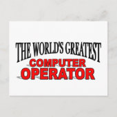 De grootste computeroperator ter wereld briefkaart (Voorkant)