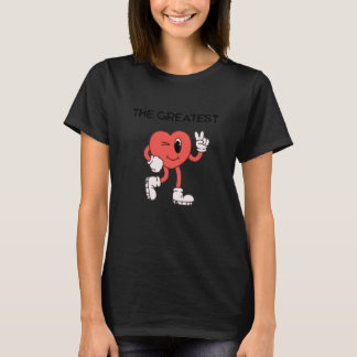 De Grootste- Cute Hart Grafische T-Shirt
