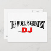 De grootste dj ter wereld briefkaart (Voorkant / Achterkant)