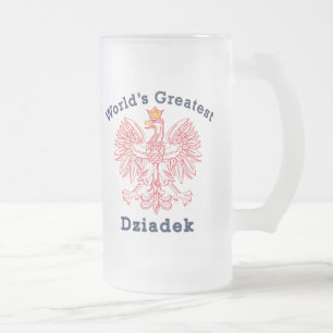 De grootste dziadek-adelaar ter wereld matglas bierpul