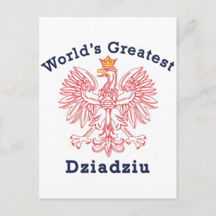 De grootste Dziadziu Red Eagle ter wereld Briefkaart