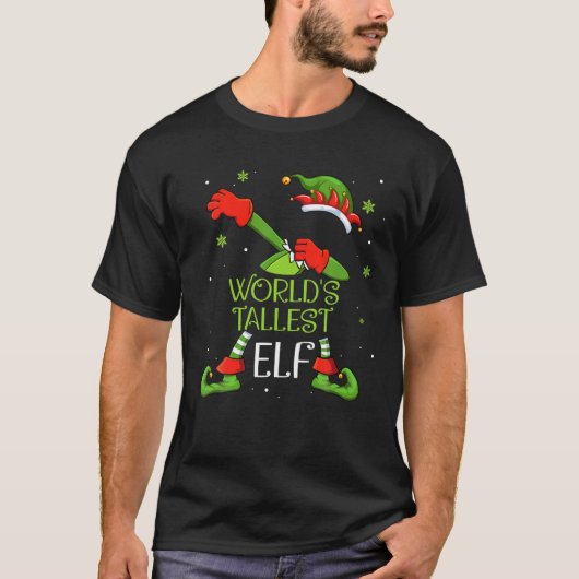 De grootste Elf ter wereld die de kerstman met ker T-shirt (Voorkant)
