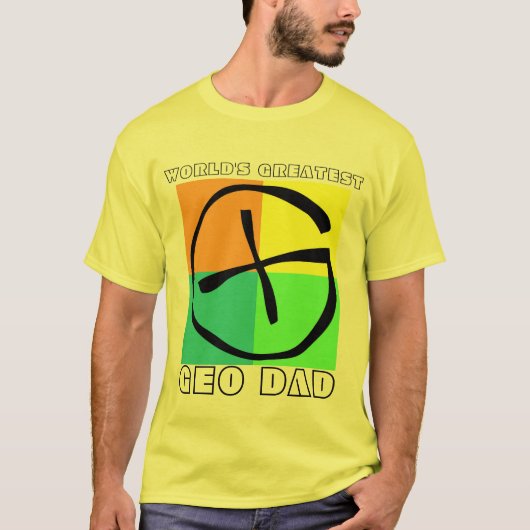 De grootste Geo-vader ter wereld T-shirt (Voorkant)