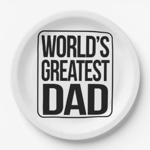 De Grootste gewoonweg Papa van de wereld - Papieren Bordje