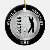 De grootste Golfer ter wereld | Golf Ball Keramisch Ornament (Voorkant)