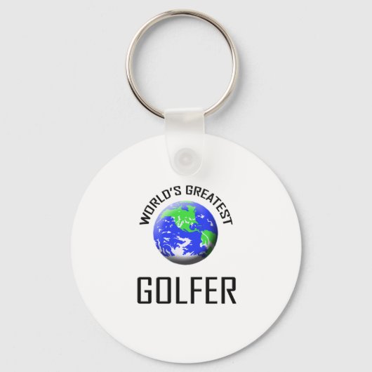 De grootste Golfer ter wereld Sleutelhanger (Voorkant)