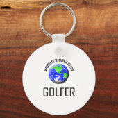 De grootste Golfer ter wereld Sleutelhanger (Voorkant)