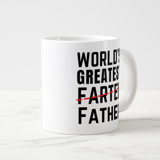 DE GROOTSTE GROOTSTE WERELD - VADER - VADERDAG EXTRA GROTE BEKER (Voorkant rechts)