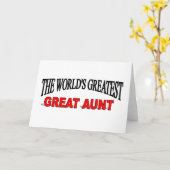 De grootste grote tante ter wereld kaart (Gele Bloem)