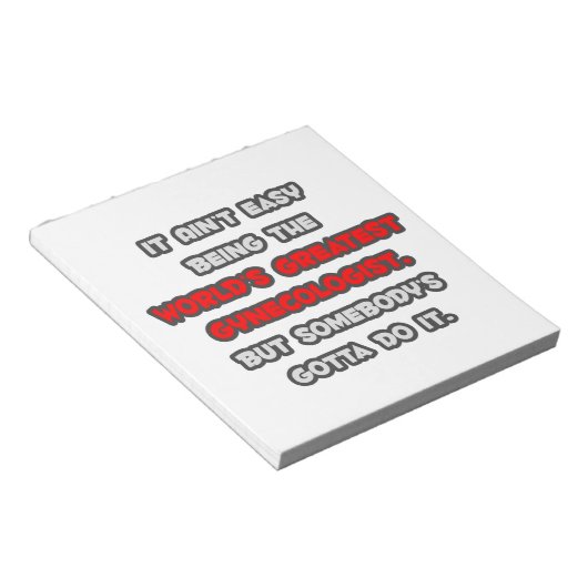 De grootste gynaecoloog ter wereld Joke Notitieblok (Schuin)