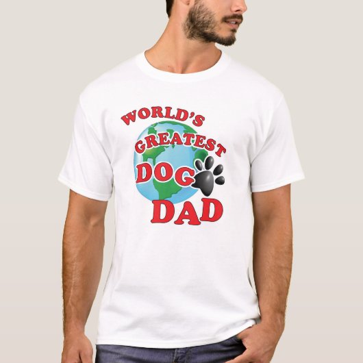 De grootste hond van de wereld pap t-shirt (Voorkant)