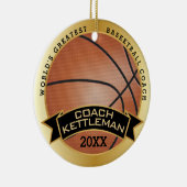 De grootste honkbalcoach/speler ter wereld keramisch ornament (Rechts)