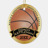 De grootste honkbalcoach/speler ter wereld keramisch ornament (Links)