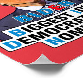 De grootste idioot van Biden: grappige Biden Poster (Hoek)