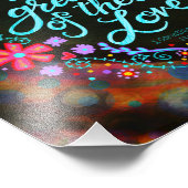 De grootste is het liefdeshart hart foto afdruk (Hoek)