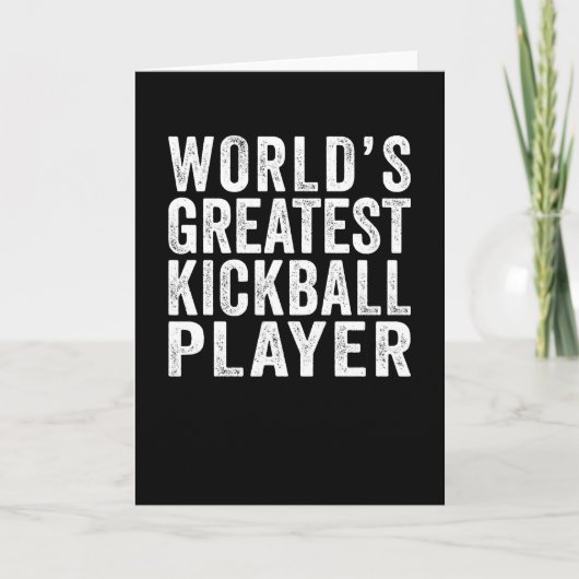 De grootste Kickball Player ter wereld Kaart (Voorkant)