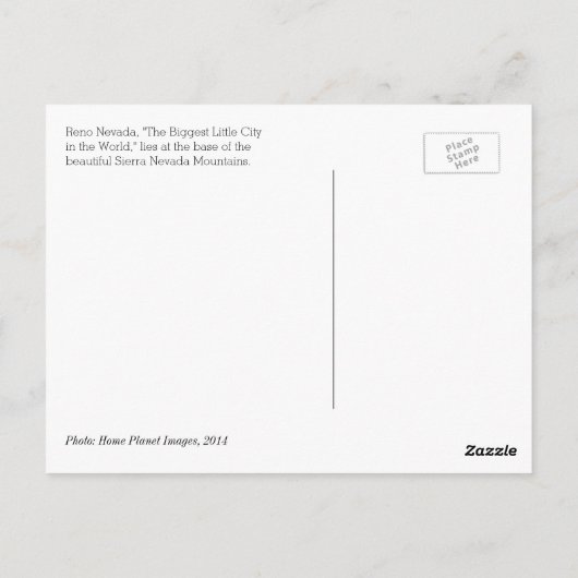 De grootste kleine stad ter wereld in het Briefkaa Briefkaart (Achterkant)