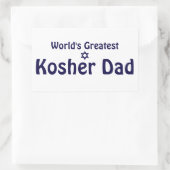 De grootste Kosher-pap ter wereld Rechthoekige Sticker (Tas)