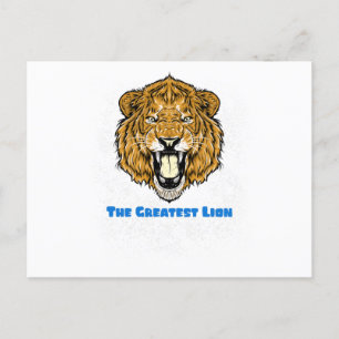 De grootste leeuw briefkaart