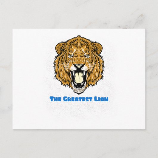 De grootste leeuw briefkaart (Voorkant)