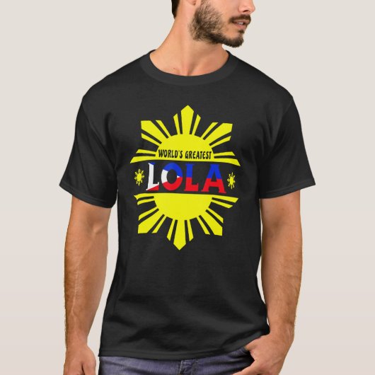 De grootste Lola Filipino Grandma Filipina Gr T-shirt (Voorkant)