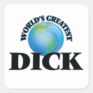 De grootste lul ter wereld vierkante sticker