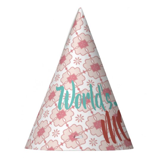 De grootste moeder ter wereld | Floral Pattern | A Feesthoedjes (Links)