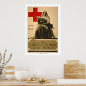 "De grootste moeder ter wereld" - Rode Kruis Poster (Keuken)