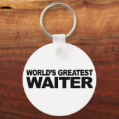 De grootste ober ter wereld sleutelhanger (Voorkant)